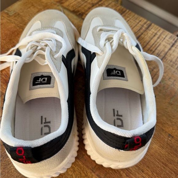 De Florence leather Black and white Athletic Sneakers - Picture 6 of 7